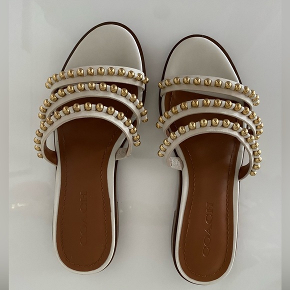 Coach Leather Slide Sandal - Picture 4 of 4